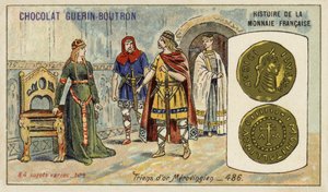 Triente de oro merovingio, 486 de French School
