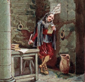 Michel de Marillac (1563-1632) encerrado en el castillo de Chateaudun. de French School