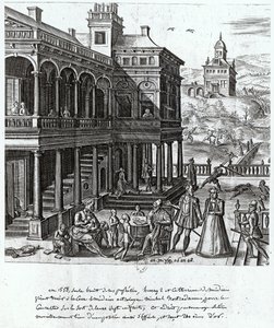 Michel de Nostradame (1503-66) siendo consultado sobre el destino de los siete hijos de Catalina de Médici (1519-89) y Enrique II (1519-59) 1548