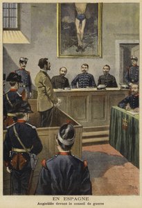 Michele Angiolillo ante el Consejo de Guerra, España, 1897