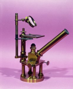 Microscopio perteneciente a Louis Pasteur (1811-95) de French School