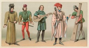 Traje de la Edad Media de French School