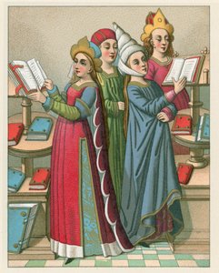 Traje de la Edad Media de French School