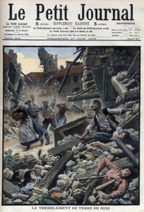 Terremoto en Midi en el sureste de Francia - "Le Petit Journal" del 27 de junio de French School