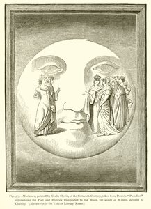 Miniatura, pintada por Giulio Clovio, del siglo XVI, tomada del Paraíso de Dante de French School
