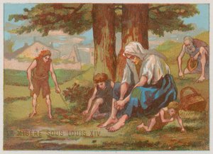 Miseria bajo el reinado de Luis XIV de French School