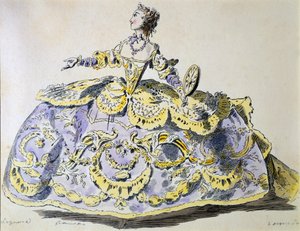 Miss Laguerre como Fortuna, facsímil de A. Guillaumot fils de French School