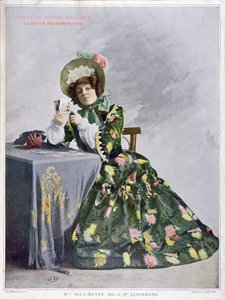 Mlle Mily-Meyer en el papel de Mlle Le Normand, 1899 de French School