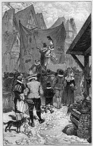 Molière niño en la Feria de Saint Germain. de French School