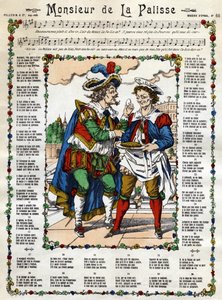 Monsieur de la Palisse. Imagen de Epinal del siglo XIX