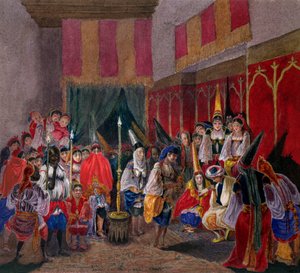 Boda morisca en Argelia, c.1840-45 de French School