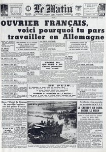 Morning Journal No. 21311 del 20 de octubre de 1942: El Sto - Servicio de Trabajo Obligatorio - Por qué ir a trabajar a Alemania