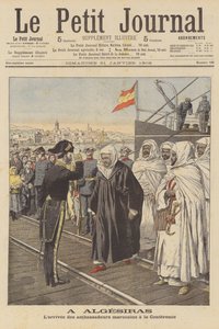 Embajadores marroquíes llegando a la Conferencia de Algeciras en España de French School