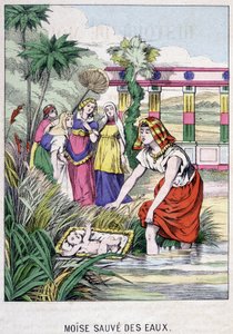 Moisés salvado de las aguas - en 