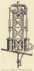 Motor del helicóptero Forlanini de French School