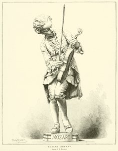 Mozart niño, Estatua de M Barrias