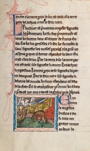 Ms65 f28r, Comentario sobre el Apocalipsis de San Juan, finales del siglo XIII de French School