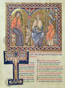 Ms 1041 f.1v Gramática, Dialecto y Retórica de Satyricon por Martianus Capella, c.1200 de French School