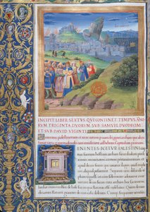 Ilustración del Libro VI (Desde la Muerte de Elí hasta la Muerte de Saúl), Capítulo 1 de las Antigüedades de los Judíos (Antiquitates Judaicae) de Flavio Josefo - La destrucción que vino de French School