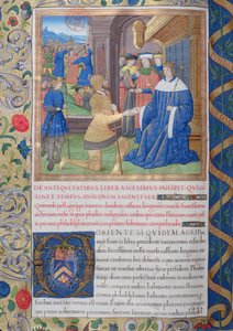 Ilustración del Libro XX (Desde el procurador Fado hasta Floro), Capítulo 1 de las Antigüedades de los Judíos (Antiquitates Judaicae) de Flavio Josefo de French School