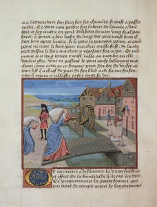 Un Molino de Agua, de la Instrucción de un Joven Príncipe por René de Anjou, c.1465-68