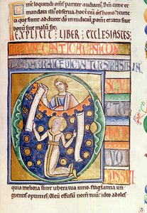 Ms 1 fol.235 El libro de Eclesiastés, de la Biblia de Souvigny de French School