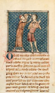 Oftalmología, ilustración de La Cirugía de Maitre Henri de Mondeville de French School
