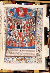 Ms 246 f.406r Paraíso, de De Civitate Dei por San Agustín de Hipona (354-430)