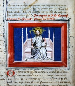 Ms 314 Dios en Majestad, de la Biblia de los Grandes Agustinos