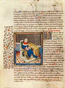 Ms 316 fol.3 Un filósofo en su escritorio, de Les Dits Moraux des Philosophes