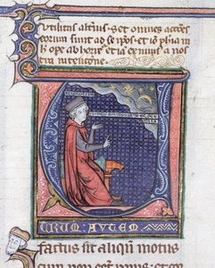 Iluminación del Ms 3469 de la Física por Aristóteles (384-322 a.C.)