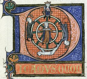 Ms 3469 fol.38 La rueda de la fortuna, de la 