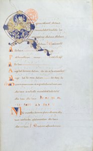 Ms 384 Antifonario de la Abadía de Saint Denis, siglo XI