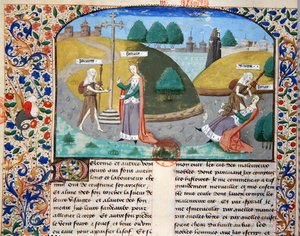 Ms 3878 Pobreza y Fortuna, ilustración de 