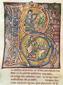 Ms 3 fol.255 Inicial historiada 