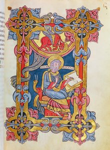 Ms 479 fol.33 San Lucas, de Les Evangiles de l