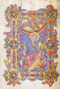 Ms 479 fol.53 San Marcos, de Les Evangiles de l