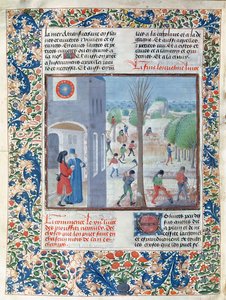 Ocupaciones para cada mes del año, ilustración de Le Livre des Prouffitz Champestres por Pietro de Crescenzi (1230-132021)