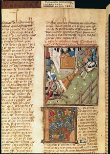 Ms 622 fol.221v La tortura de Brunilda de Des Hommes Illustres, c.1460