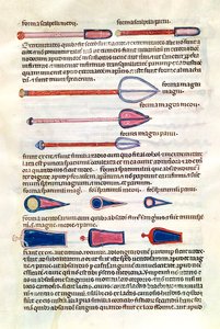 Ms 89 Ter fol.122v Instrumentos quirúrgicos de un tratado por Abul Qasim Kalaf ibn al-Abbas al Zahrawi (Albucasis)