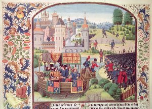 Ms Fr 2644 fol.154v La Torre de Londres, de la Crónica de Froissart de French School