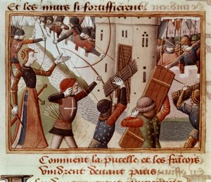 Ms Fr 5054 f.66v El sitio de París, octubre de 1428, 