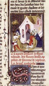 Ms Fr 598 f.97 Prostitutas con Clientes, de Des Claires et Nobles Femmes, por Giovanni Boccaccio (1313-75) c.1403 de French School