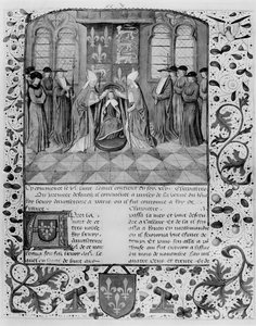 Ms Fr 83 fol.205 Coronación de Enrique VI (1421-71) de French School