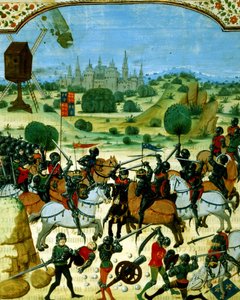 Ms Fr 87 f.117 Batalla de Crecy, 26 de agosto de French School