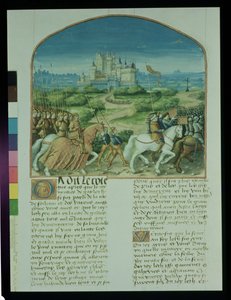 Página de La Historia de Merlín por Robert de Boron, c.1482-89 de French School