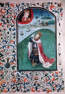 Ms Gen 288 f.131v Visión, c.1460 (pergamino) de French School