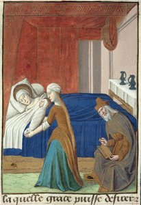 El nacimiento de Juan el Bautista, de Vita Christi, de Ludolf de Sajonia, c.1300-1378