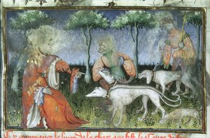 Caza, del Livre de la Chasse de Gaston de Foix de French School