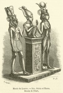 Museo del Louvre, Isis, Osiris y Horus de French School